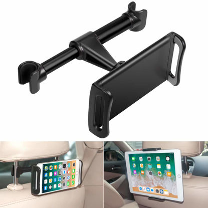 Picture of Earto Car Headrest Mount Compatible iPad Pro/Air/Mini, Kindle Fire HD, Nintendo Switch, Car Backseat Tablet Holder 360 Degree Rotate, Fits All 4~10.5 inch Devices (Black)