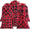 Picture of Aneco 6 Pack Christmas Buffalo Plaid Bags with Snowflake Pattern Holiday Cotton Present Bags Gift Wrapping Drawstring Bag Treat Bag for Christmas Party Favor Supplies