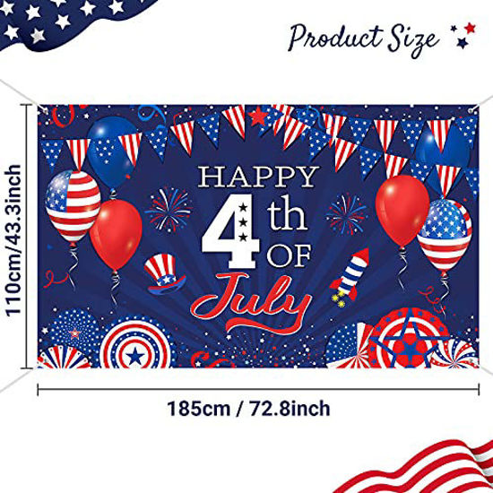 GetUSCart- 4th of July Background Patriotic Backdrop for Photography ...