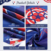 Picture of 4th of July Background Patriotic Backdrop for Photography Independence Day American Flag Stars and Stripes Balloons Backdrop Veteran Memorial National Day Party Decoration Banner Photo Studio Booth