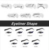 Picture of SUMEITANG 7 Pcs Eyeliner Stencils & Eyeshadow Stencils Kit, All in One Eye Makeup Tool for Perfect Smokey Eyes or Winged Cat Eyes Tip Look with 4 Sheets Stickers, Quick Eye-Makeup Tool for Beginners