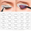 Picture of SUMEITANG 7 Pcs Eyeliner Stencils & Eyeshadow Stencils Kit, All in One Eye Makeup Tool for Perfect Smokey Eyes or Winged Cat Eyes Tip Look with 4 Sheets Stickers, Quick Eye-Makeup Tool for Beginners