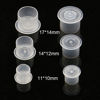 Picture of Tattoo Ink Caps - CINRA 500pcs Tattoo Plastic Ink Cups Caps Wide Cup Base Tattoo Supplies (Small)