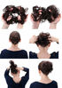 Picture of PRETTYSHOP Hairpiece Hair Rubber Scrunchie Scrunchy Updos VOLUMINOUS Wavy Messy Bun blonde mix # 27BT88 G13D