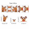 Picture of Reindeer Window Decals ,Adorable Reindeer Wall Stickers for Nursery Car Decor ,Lovely Christmas Reindeer Home Decorations, 10 Count (Reindeer Decals)