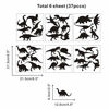 Picture of Black Dinosaur Wall Decal, Minimalist Animals Vinyl Dinosaur Wall Art Sticker for Baby Boy Wall Decoration (37pcs)