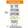 Picture of Inspirational Wall Decor Quotes for Boy Girl Room-Be The Reason Someone Smiles Today- Decor for Living Room Bedroom Classroom Playroom Nursery Girls Boys Room Wall Decals Decorations