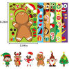 Picture of 36 Sheets Christmas Party Games Sticker, Make Your Own Gnome Gingerbread Man Snowman Reindeer Face Christmas Character Stickers, Mix and Match Sticker Sheets Christmas Crafts Activities Sticker for Kids Boys Girls Winter Holiday Christmas Party Favors