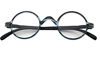 Picture of Vintage Round Reading Glasses Professor Readers (Blue Stripe