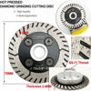 Picture of SHDIATOOL 3 Inch Granite Turbo Cutting Blades Two-In-One Design Cut Grind Sharpen Marble Concrete and Bricks