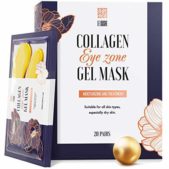 Picture of Under Eye Patches - 24K Gold Under Eye Mask Anti-Aging Hyaluronic Acid Collagen Under Eye Pads Reducing Dark Circles & Wrinkles Treatment Gel Bags