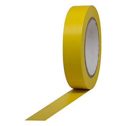 Picture of ProTapes Pro 50 Premium Vinyl Safety Marking and Dance Floor Splicing Tape, 6 mils Thick, 36 yds Length x 1" Width, Yellow (Pack of 1)