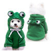 Picture of Dog Hoodie Basic Sweater Coat Cute - Frog Shape Warm Jacket Pet Cold Weather Clothes Outfit Outerwear for Cats Puppy Small Medium Dogs