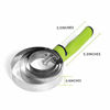 Picture of BOTH WINNERS Reversible Stainless Steel Curry Comb with Soft Touch Grip (neon Green)