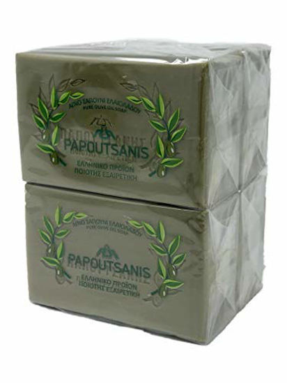 Picture of Papoutsanis Pure Greek Olive Oil Soap Of Bars, 8.8 oz, Pack Of 4 (250g)