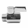 Picture of Beduan Mini Ball Valve Stainless Steel(316) 1/2" NPT Male x NPT Female Mini Ball Shutoff Valve (Pack of 1)