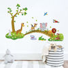 Picture of Runtoo Jungle Animals Wall Decals Monkey Elephant Giraffe Wall Art Stickers Kids Baby Nursery Playroom Home Décor