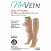 Picture of NuVein Sheer Compression Stockings for Women, 8-15 mmHg Support, Light Denier, Knee High, Closed Toe, Taupe, X-Large