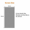 Picture of MAGZO Screen Door Replacement Mesh,48"W x 99"L Fiberglass Window Screen Mesh Adjustable Screen for French Patio Entry Porch Sliding Door Screen Mesh Curtain Net Black