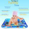 Picture of Tummy Time Water Mat Inflatable Baby Water Play mat for 3 6 9 Months Newborn Girl & Boy Early Activity Center