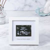 Picture of Baby Sonogram Photo Frame - 1st Ultrasound Picture Frame - Idea Gift for Expecting Parents,Baby Shower, Gender Reveal Party,Baby Nursery Decor (Silver Text, White)