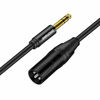 Picture of DREMAKE 25 Foot TRS Stereo 6.35mm 1/4 Inch to XLR Balanced Mic Cable Male to Male Audio Patch Cord for Speakers, Amplifier