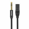 Picture of DREMAKE 25 Foot TRS Stereo 6.35mm 1/4 Inch to XLR Balanced Mic Cable Male to Male Audio Patch Cord for Speakers, Amplifier