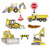 Picture of Runtoo Construction Vehicles Wall Decals Trucks Tractor Transportation Wall Stickers Kids Boys Bedroom Nursery Wall Décor