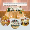 Picture of B-COOL 50x50 inch Rectangle Gold Sequin Tablecloth Glitter Tablecloth Sequin Wedding Christmas Tablecloth