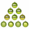 Picture of 10Pcs Christmas Balls Ornaments for Xmas Tree - Shatterproof Christmas Tree Decorations Large Hanging Ball Lemon Green3.2 x 10 Pack