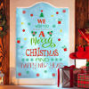 Picture of Merry Christmas Quotes Wall Decals(43 decals), Happy New Year Quotes Stickers, Christmas Tree Mistletoe Stars Fireworks Candle Snowflake Wall Art for Christmas Party Supplies Window Clings Door fridge