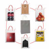 Picture of AZOWA Gift Bags Mini Small Kraft Paper Bags with Handles (4 x 2.4 x 6 in, Grey, 25 Pcs)