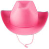 Picture of Pink Cowboy Hat - Felt Cowboy Hat With a White Round, Costume Accessories Fits for Most Girls and Women with Adjustable Neck Draw String, for Dress-Up Parties and Play Costume