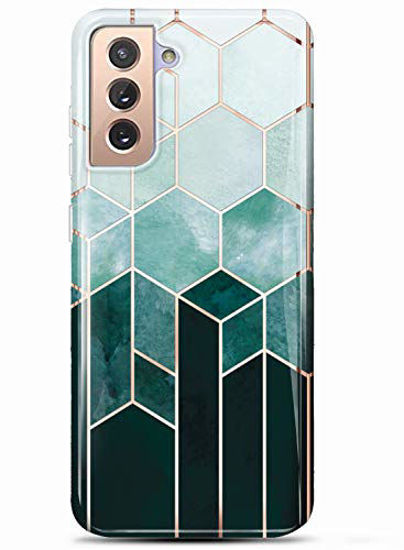 luolnh Galaxy S21 Case,Samsung Galaxy S21 Case Marble Brilliant Cute Design  Shockproof Flexible Soft Silicone Rubber TPU Bumper Cover Skin Phone Case