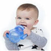 Picture of Nuby 3-Stage Wide Neck No Spill Bottle with Handles And Non-Drip Juice Spout, 3 Months, 8 Ounce, Blue