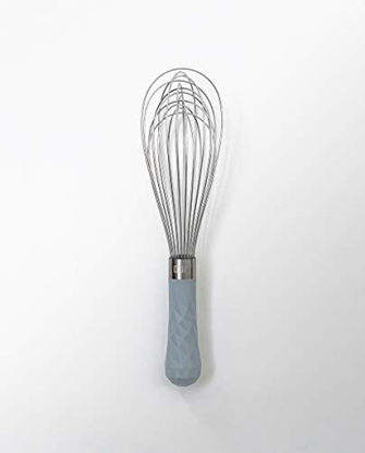 Picture of GIR: Get It Right Premium Heat-Resistant up to 550°F | Seamless, Stainless Steel Kitchen Whisks for Cooking, Baking, and Mixing |, Ultimate-11 IN, Slate