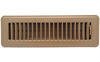 Picture of 3" X 10" Floor Register with Louvered Design - Fixed Blades Return Supply Air Grill - with Damper & Lever - Brown
