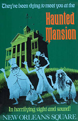 Picture of Prints Haunted Mansion Disneyland Poster (11x17) Vintage New Orleans Square Disney Ride Reproduction Wall Art Print