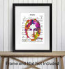 Picture of John Lennon Poster - 8x10 Beatles Wall Art Decor - Cool Unique Gift for Paul McCartney, Ringo Starr, George Harrison, 60s Music Fans - Imagine Sheet Music - Modern Pop Art Picture Print