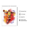 Picture of Lebron James Basketball Watercolor Wall Art Print - Unframed Photo - Great African American Home Decor or Gift For Art Lovers - Ready to Frame (8X10) Photo