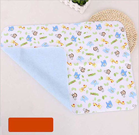 Monvecle 4pcs Pack Baby Infant Waterproof Cotton Changing Pads Washable  Resuable Diapers Liners Mats (4pcs Pack-18x12)