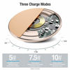 Picture of TOZO W1 Wireless Charger Thin Aviation Aluminum Computer Numerical Control Technology Fast Charging Pad Khaki (NO AC Adapter)