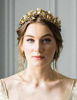 Picture of Chargances Goddess Leaf Headband Costumes Gold Leaf Branch Hair Band Crown Bridal Wedding Headpiece Bohemia Leaf Hairpiece for Women and Girls (Rose Gold)