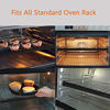 Picture of Oven Rack Shields - 4 Pack Heat Resistant Silicone Oven Rack Cover 14 inches Long Oven Rack Edge Protector, Protect Against Burns and Scars (Black)