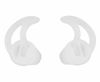 Picture of KS K-STORM Silicone Fin EarMold Anti-Slip Replacement Earbud Tips for Coil Tube Surveillance Earpieces (White, 2 Pair Middle)