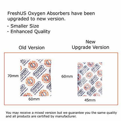 Picture of FreshUs 300cc Oxygen Absorber (5 Individual Packs of 10 Packet, Total 50 Packets) - Long Term Food Storage (50, 300 CC)