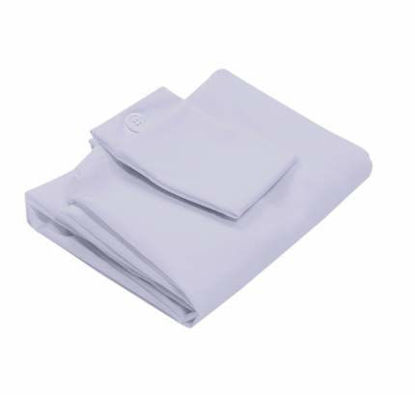 Picture of SnugStop Bed Headboard Wedge Mattress Bed Wedge Bed Gap Filler Triangle Pillow King Queen Full Twin Gap Filler Between Your Headboard and Mattress Don't Lose Your Pillow (Pillow Case Queen Gray)