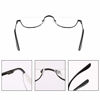 Picture of KoKoBin Half Reading Glasses - 2 Pairs Half Rim Metal Frame Glasses Spring Hinge Readers for Men and Women, Black+Gunmetal 2.50