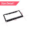 Picture of Bling Car License Plate Frame, Handcrafted Crystal Stainless Steel License Plate Frame, Sparkly, Durable, Universal Fit, Car Accessories for Girls, Women (Black)