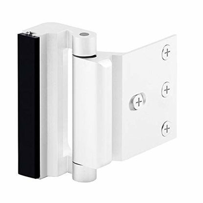 Picture of Door Reinforcement Lock,3 Inch Security Door Lock for Kids,Home Child Proof Door Locks Withstand 800 lbs for Inward Swinging Door,Easy to Install. (White)